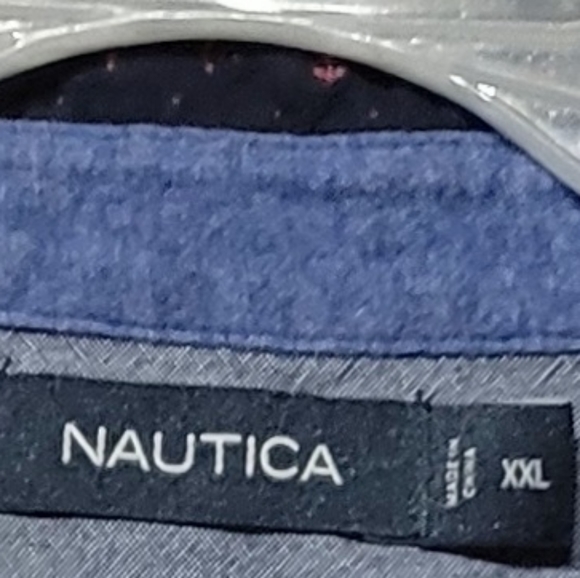 Men's Nautica size XXL  2 button-up neckline collar - Picture 5 of 5